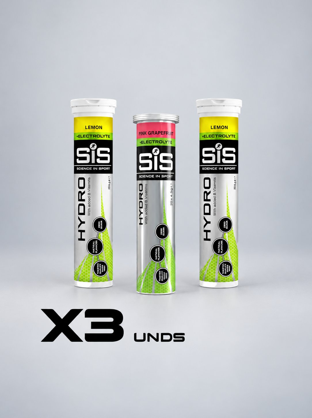 SIS EFERVESCENTE HYDRO PASTILLAS X3