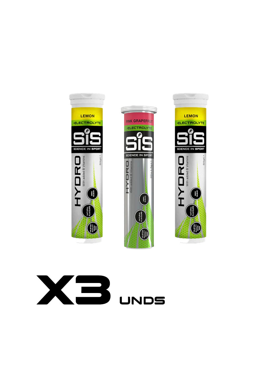 SIS EFERVESCENTE HYDRO PASTILLAS X3