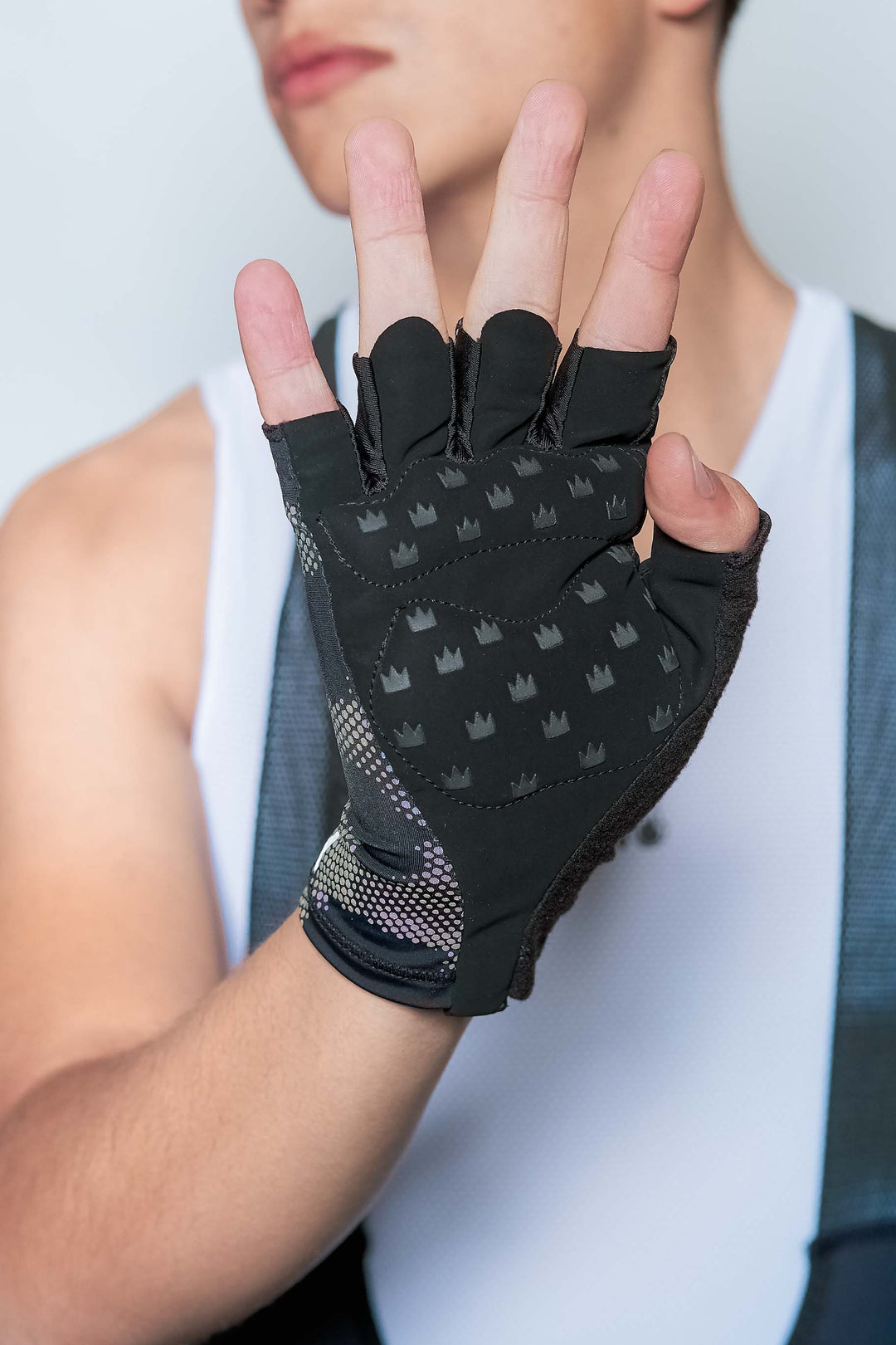 Guantes de ciclismo dedo corto Reflectivos