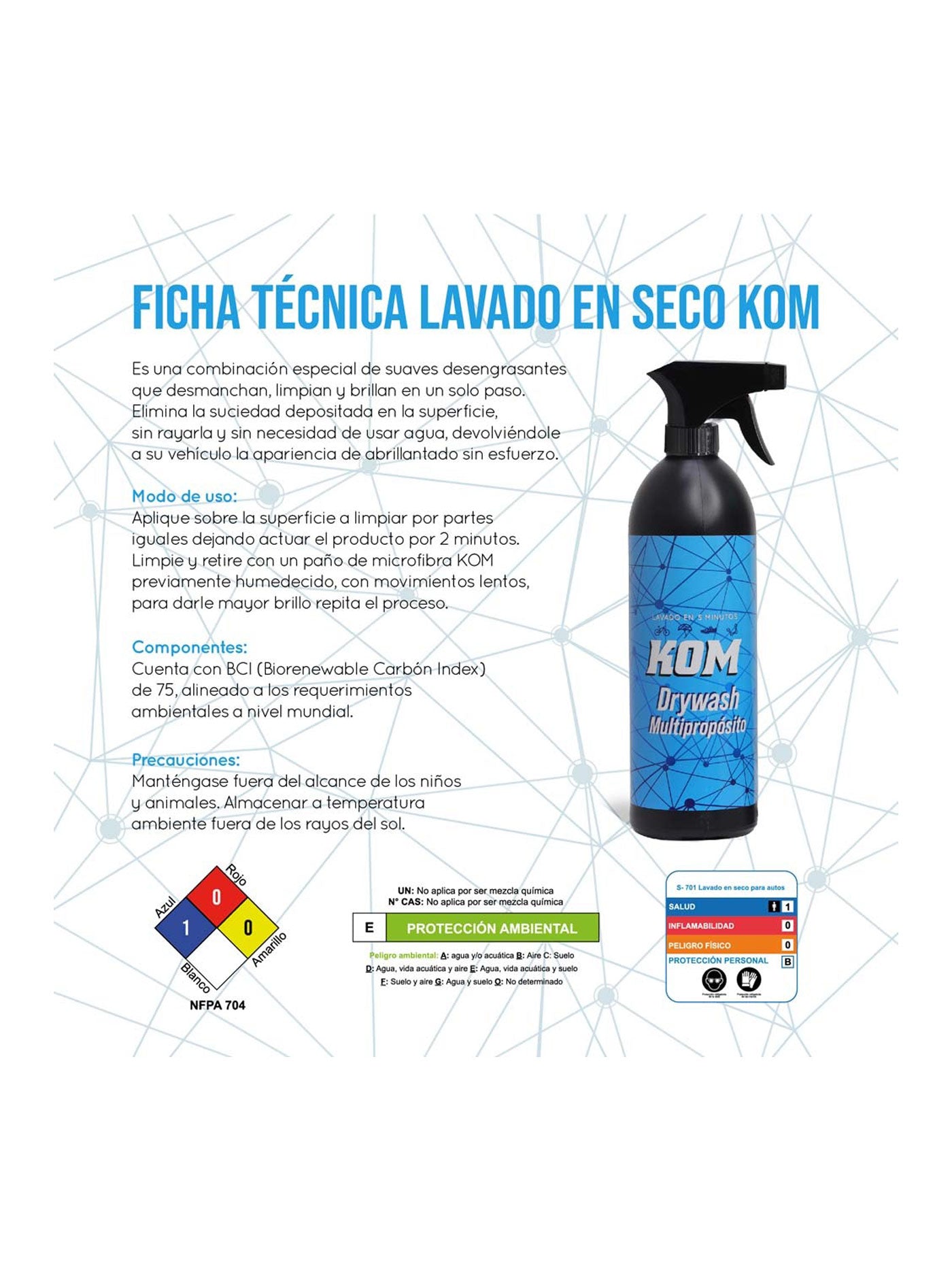 Lavado en seco ciclismo, ruta, mtb 500 ml