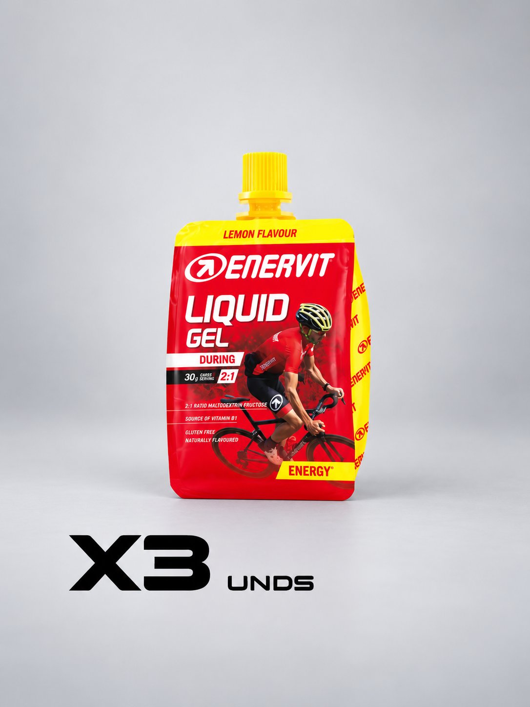 LIQUID GEL CON TAPA ENERVIT 30 gr X3