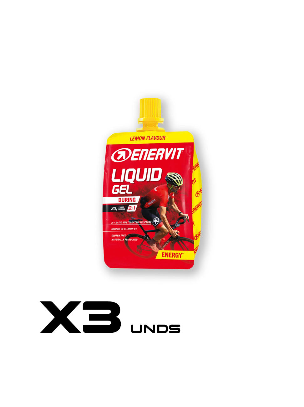 LIQUID GEL CON TAPA ENERVIT 30 gr X3
