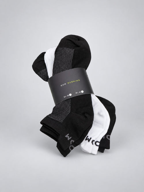 Medias taloneras ciclismo, running pack x3