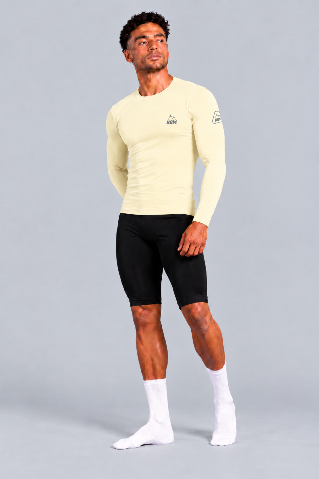 Jersey Manga Larga Sin Cremallera Hombre - Ciclismo