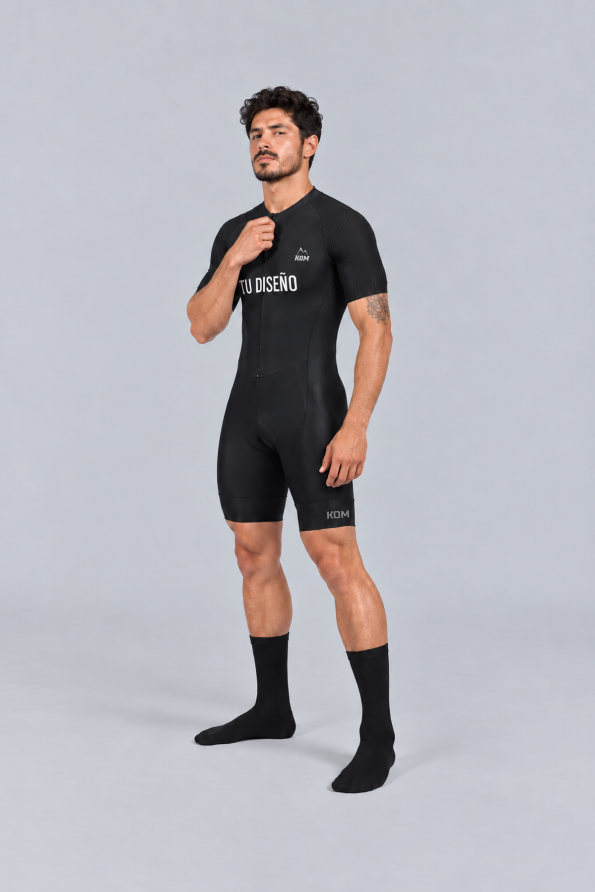 Enterizo TOUR TRI de Triatlón Personalizado - Tope de Gama - Manga Corta