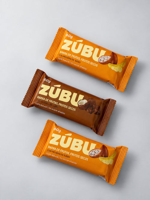 ZUBU barra de frutas, frutos secos 60 gr - X3 und