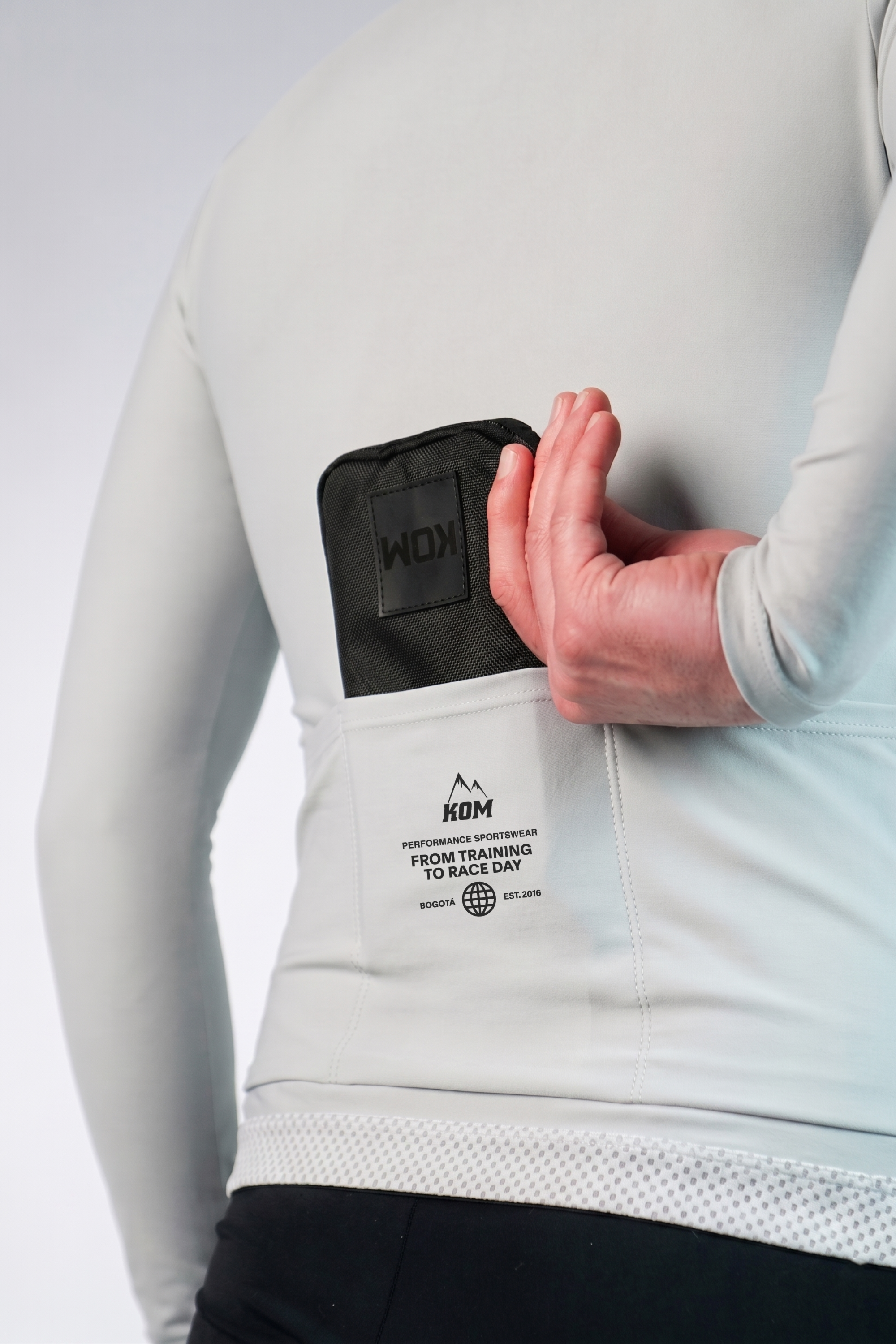 Billetera ciclismo, running de lona semi impermeable