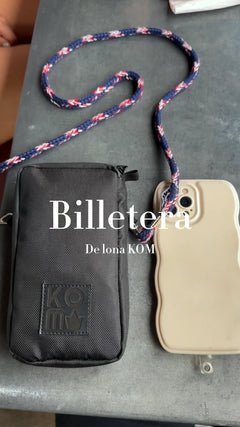 Conoce los detalles de la billetera de lona