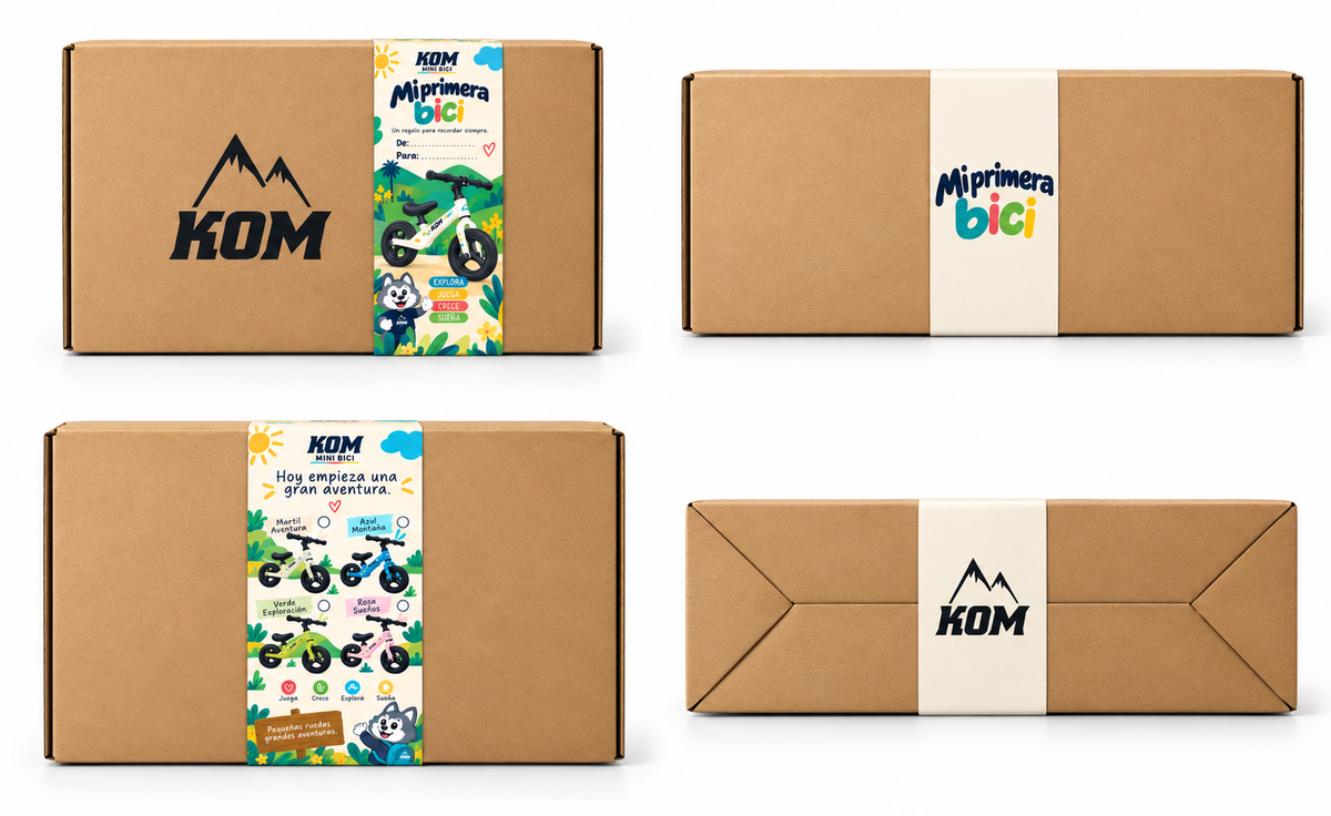Caja Mi Primera Bici con empaque ilustrado para regalar